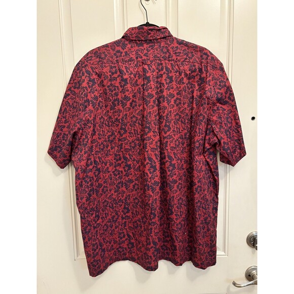 Hawaiian Heritage Shirt Mens Large Allan James Floral Button Up Made in Hawaii - Picture 7 of 10